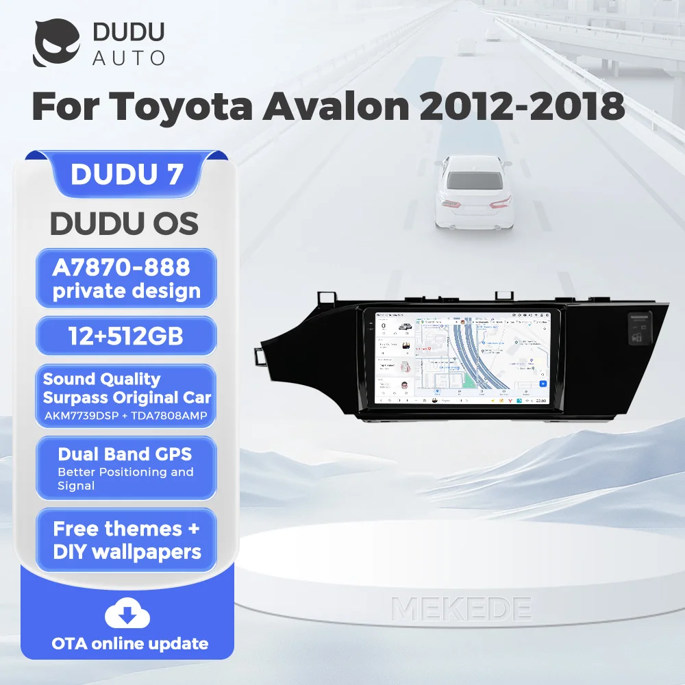 DUDU7 Android Car Radio Multimedia Video Player Navigation GPS For Toyota Avalon 4 IV XX40 2012-2018