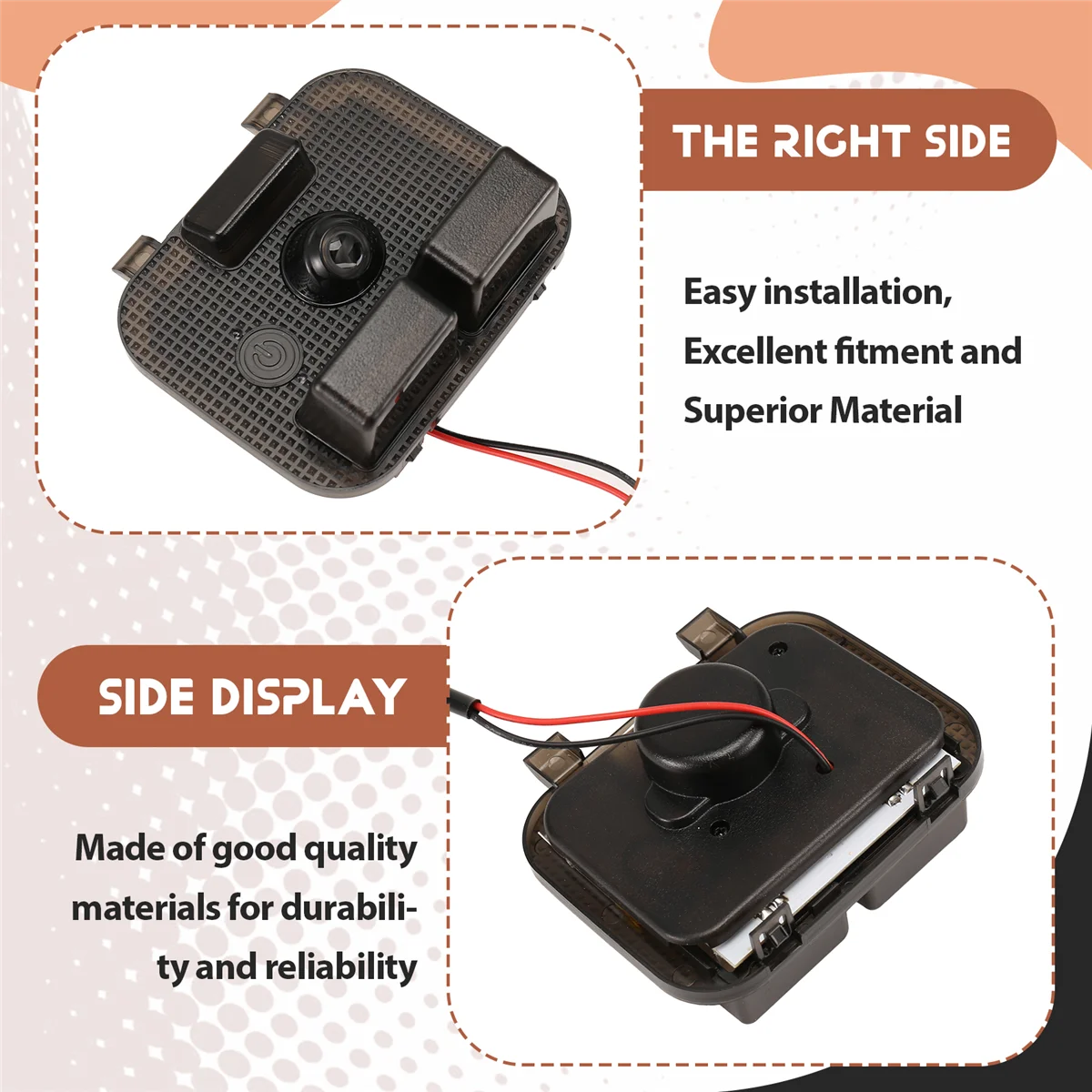 حار رائجة البيع الخلفية يفقس ضوء الجذع ضوء التخييم مصباح غطاء الضوء (الضوء الأحمر)