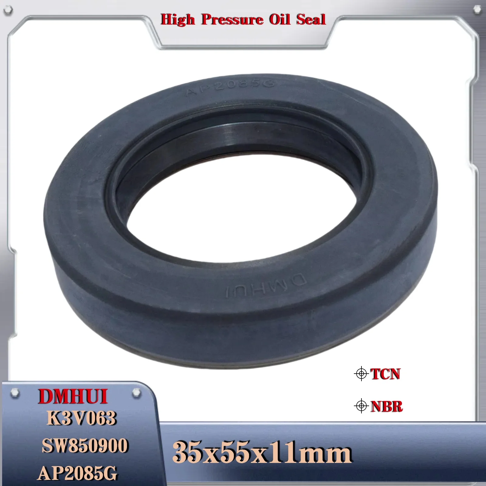 35x55x11mm AP2085G For Kawasaki K3V063 Hydraulic Motor Pump Oil Seal Tractor Oil Seal 35×55×11 Motor Rotary Shaft Seal