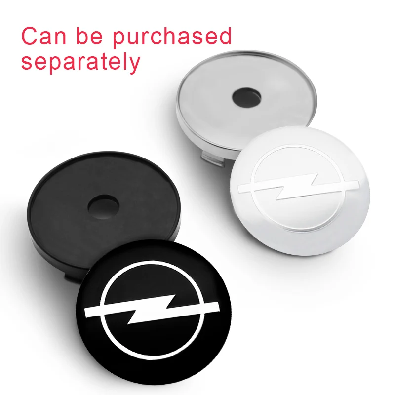 4Pc 56mm 60mm Car Wheel Center Hub Cap For Opel Astra Grandland Corsa Mokka Frontera Insignia Zafira Rim Cover Sticker Accessory view 4