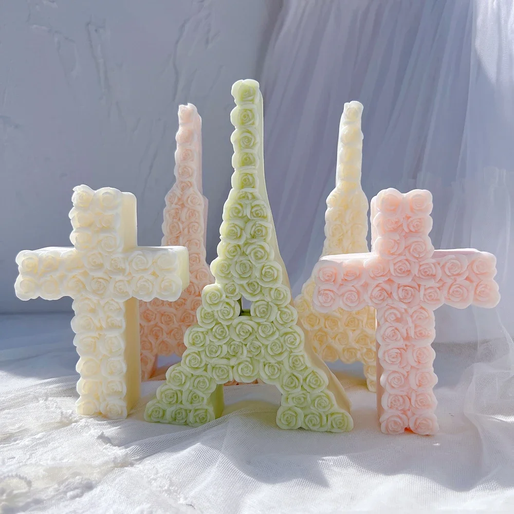 Imagem -04 - Silicone Torre Eiffel Vela Molde Dia dos Namorados Presente Home Decor Presente de Casamento