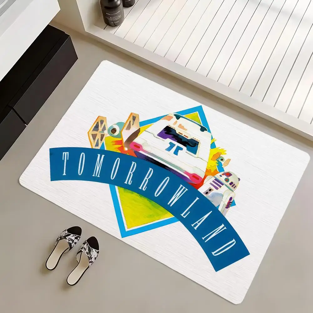 Floor Mat Diatomite Bath Mat, Quick Dry, Absorbent, Multi-Scene Mat Music Festival T-Tomorrowland