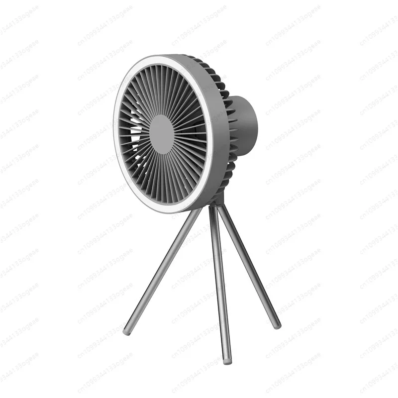 

Tripod fan Outdoor camping USB charging Portable ceiling fan Lighting light Can hang camping small fan