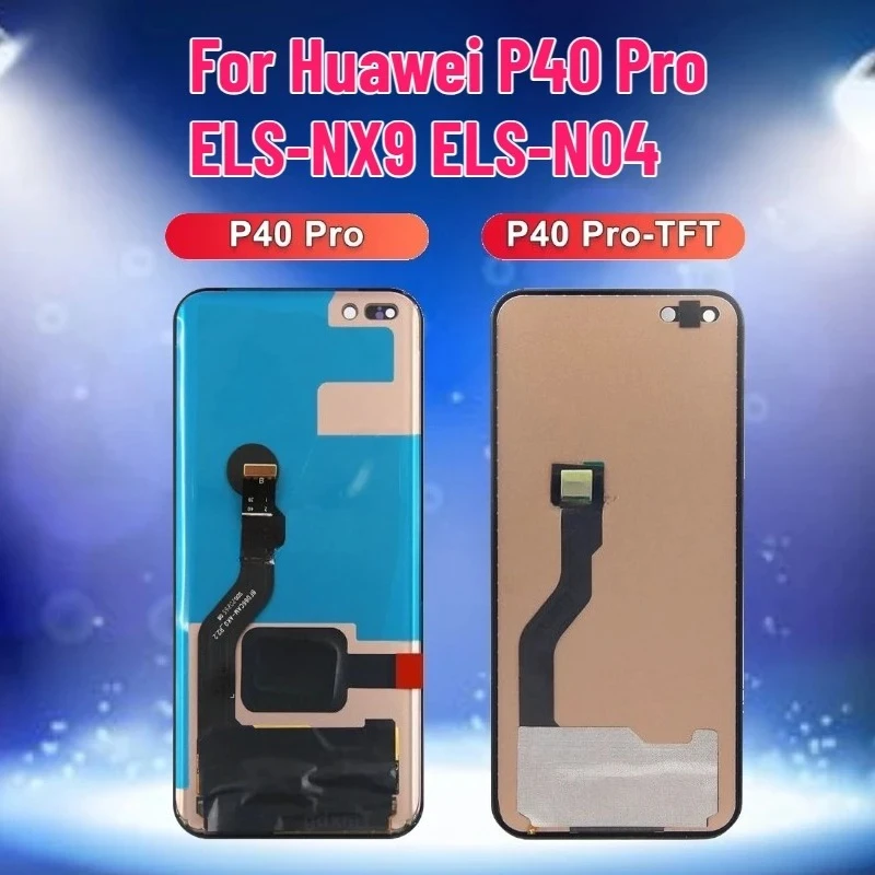 

TFT DIsplay for Huawei P40 Pro ELS-NX9 ELS-N04 LCD Display Touch Screen Digitizer Assembly Replacement P40 Pro Display