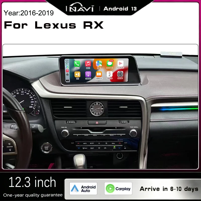 

12.3inch For Lexus 2016-2019 RX 200 300 350 450h 400h Android 13 CarPlay Qualcomm Reserved OEM Menu Car Radio Player LHD and RHD