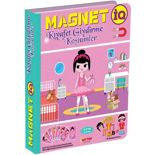 DIYTOY MAGNETİQ DRESS UP COSTUMES. 44 MAGNETIC PARTS AND 8 MODEL CAR.D. TOTAL 52 PIECES