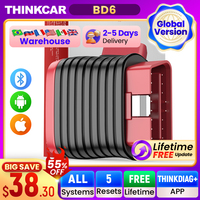 THINKCAR BD6 Bluetooth Scanner Car Diagnostic Tool OBD2 Scanner Full System Diagnose 5 Reset OIL IMMO Auto Diagnosis Code Reader