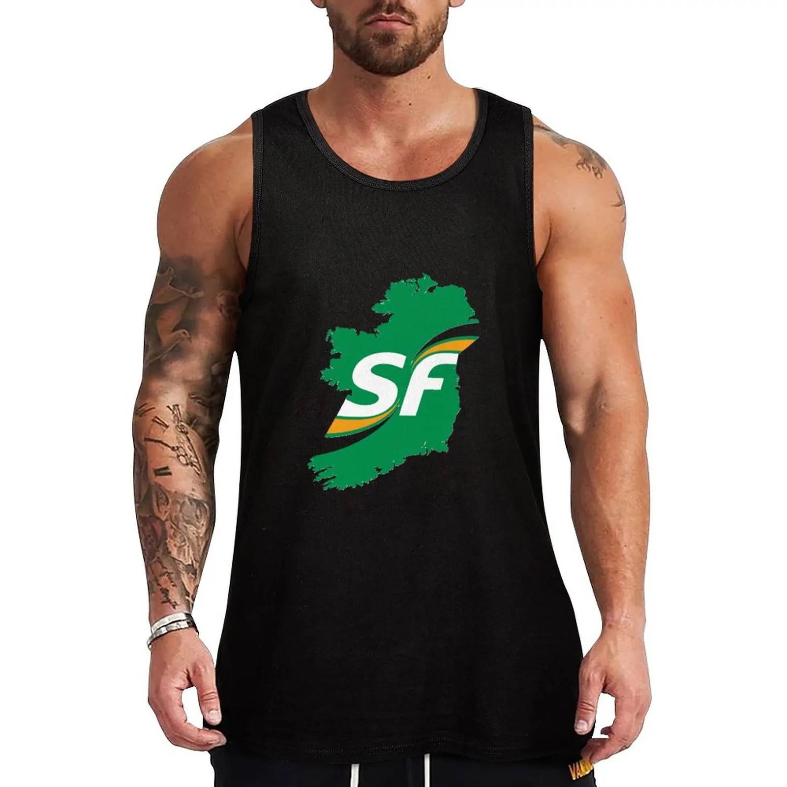 

Sinn Fein Tank Top plain t-shirt Men's sleeveless gym shirts mens gym clothes