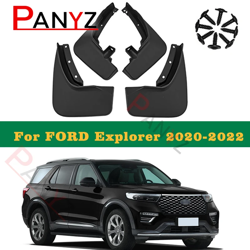 Set Molded Car Mud Flaps For  Ford Explorer 2011-2023 Splash Guards Mud Flap Mudguards Fender