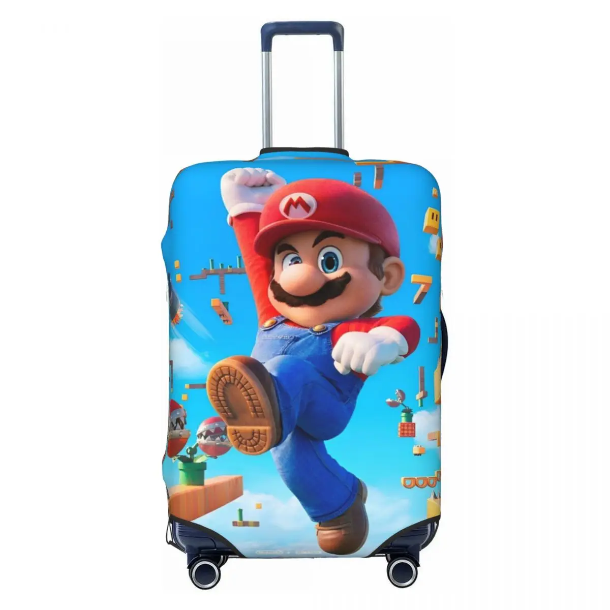 Cartoon M-marioes Suitcase Cover Travel Protection Flight Strectch Luggage Accesories