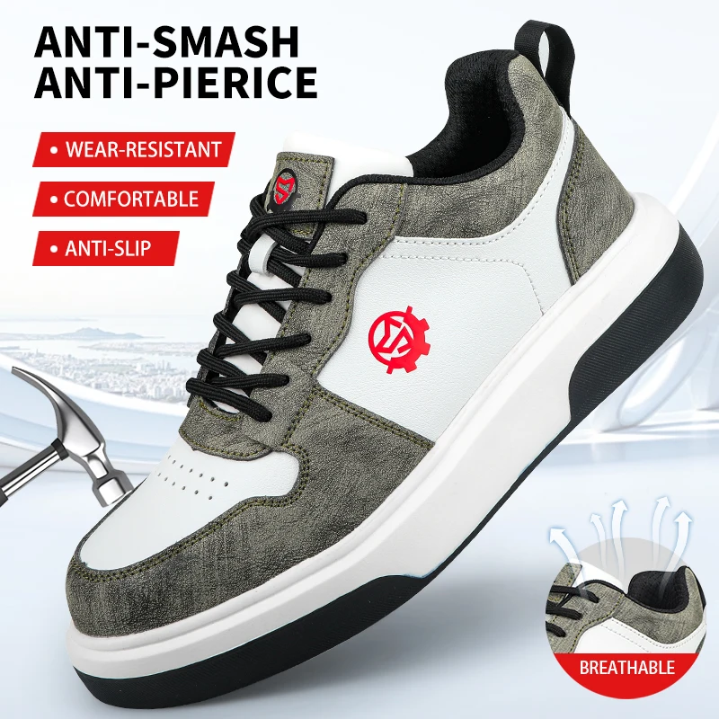 

Низкие спортивные защитные ботинки, рабочая обувь, защита от ударов, защита от проколов, легкие.