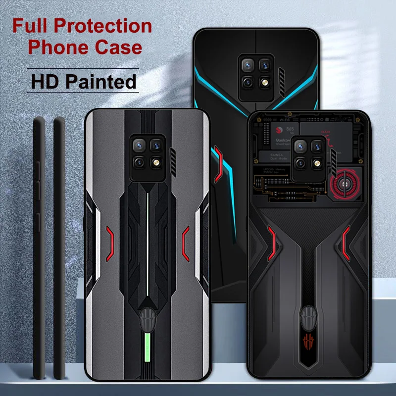 Gaming Case For Nubia Red Magic 7 Pro Cover NX709J Silicone Soft Anti-knock Shell For Red Magic 7s Pro NX709S