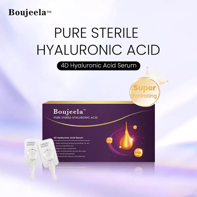 

Boujeela Pure Sterile Hyaluronic Acid Firming Skin Anti Aging Remove Wrinkles Disposable Serum Brightening Anti Acne Essence