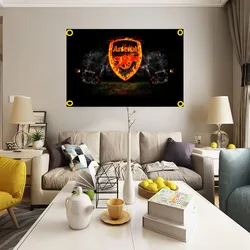 Appassionato di calcio stampato decorazione della casa bandiere appese decorazione di calcio banner banner di supporto per partite di calcio per l'arsenal