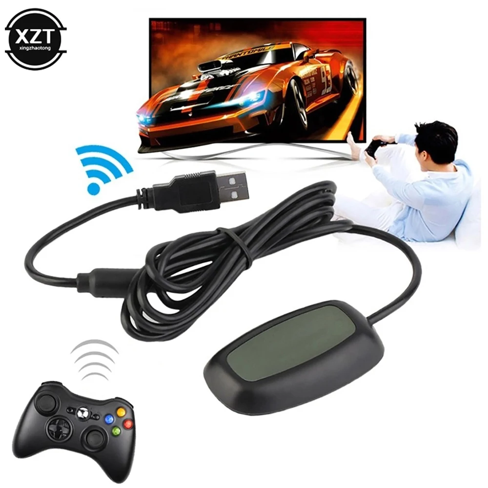 Schwarze Farbe drahtloser Gaming-Empfänger USB-Controller Gamepad-Konverter PC-Adapter für Xbox 8/10 für Xbox360 Windows XP/7/