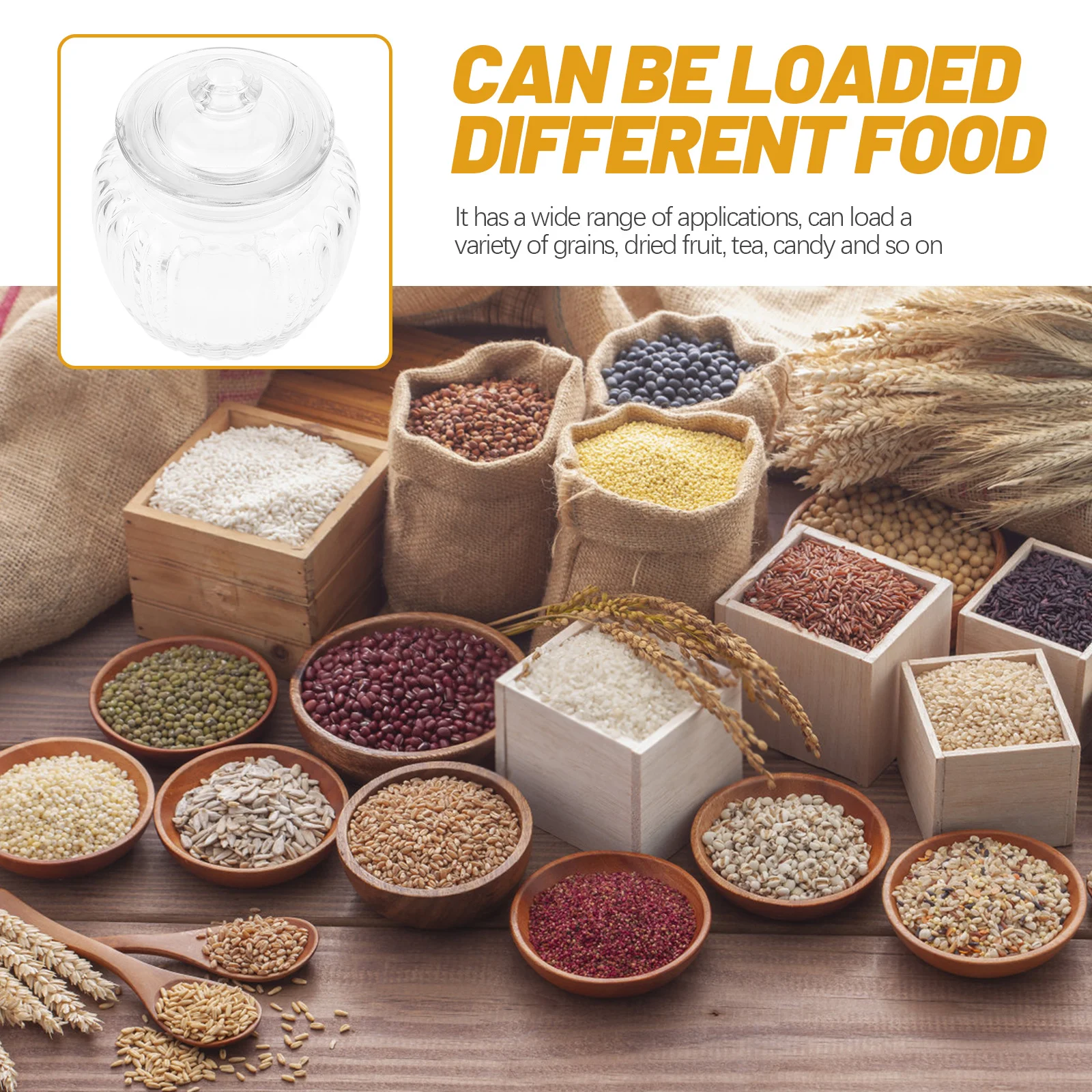 

Multi-Functional Household Glass Airtight Storage Jar Canister for Tea Coffee Pickle Fermentation Glass Storage Jars Airtight