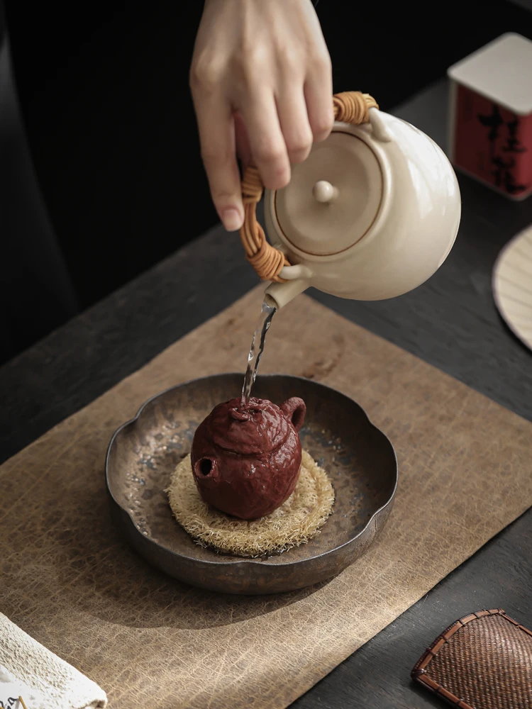 

Деревенский поднос для чая Cerc, небольшой сухой пузырьковый столик, чайник Zia для хранения воды, чайный сервиз Gongfu, фарфоровая подставка для чая, сервировочный набор для чая