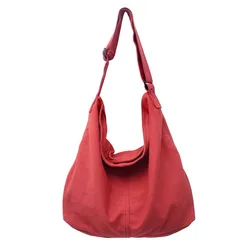 Bolso de hombro de algodón de lona para mujer, bolsos de compras, bolsos de gran capacidad, bolso cruzado Vintage