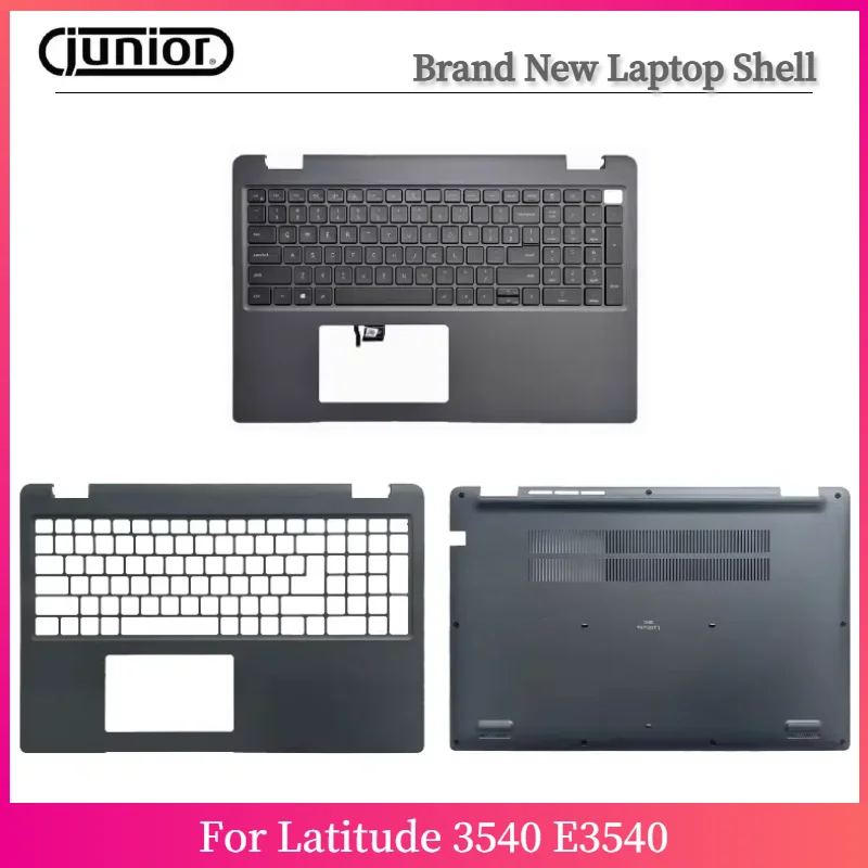

New Shell For Latitude 3540 E3540 Upper Case Palmrest Cover C Shell Backlit keyboard/Bottom Base Cover Lower Case 0DVR0W 0XF4G1