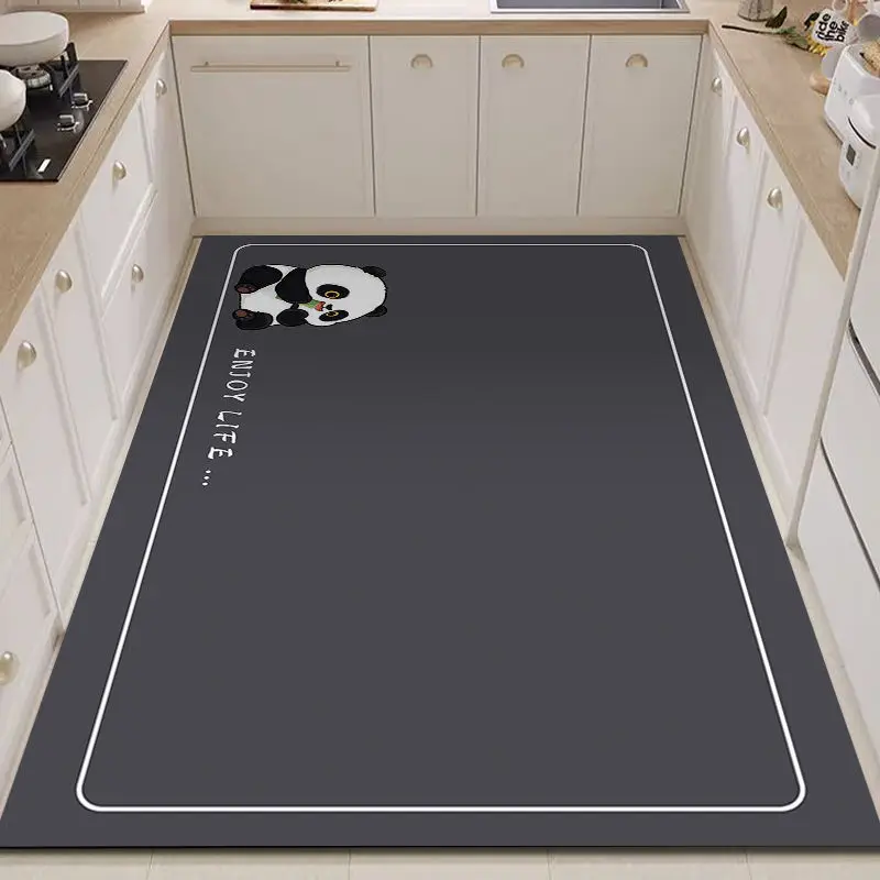 VIKAMA Kitchen Carpet Large Area Water and Oil Absorbing Diatomite Rug Resistant to Stains and Slip-resistant Mat  Home Decor