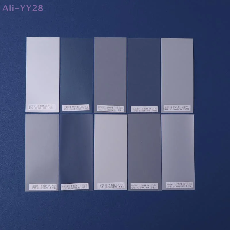 【YY28】10Pcs Diffusion/Reflective Film Set LED Light Diffuser Film Box Lighting Backlight Homogenizing Film PET Light Guide Sheet