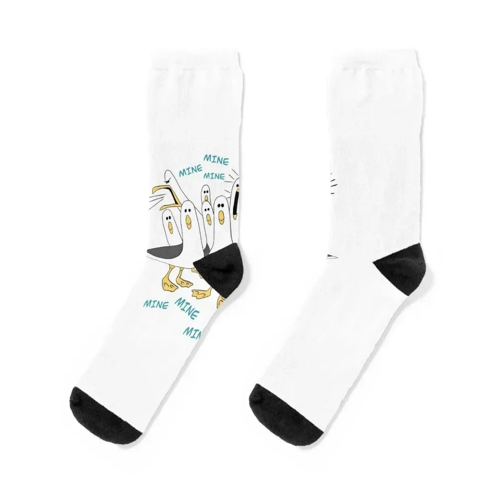 Mine seagulls Socks men cotton high quality luxe japanese fashion Crossfit Socks Women Men's