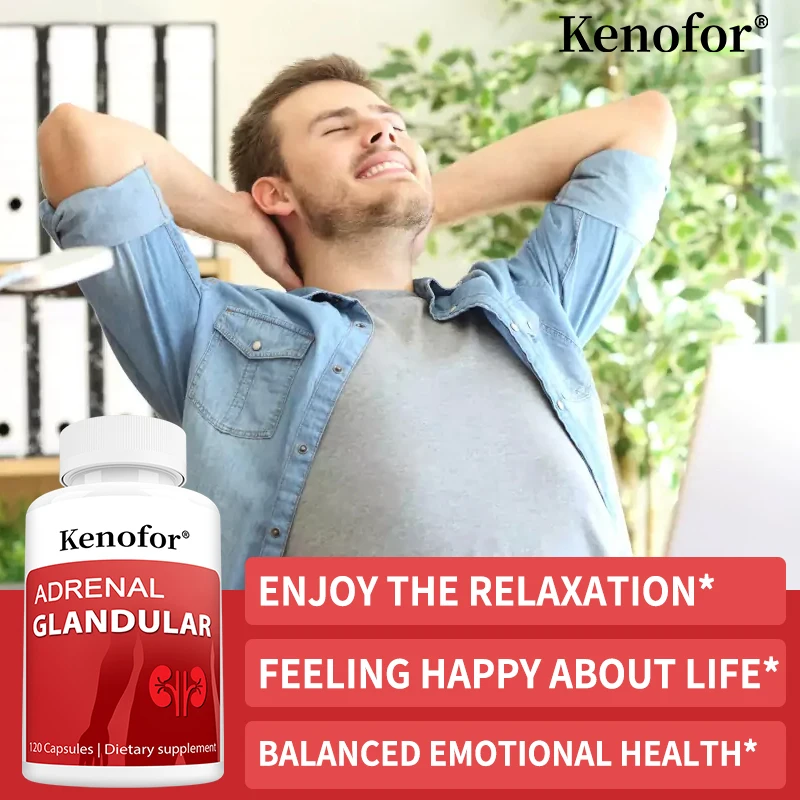 Adrenal Support Capsules - Cortisol Manager, Stress & Anxiety Relief, Mood & Boosts Energy, Focus, Helps Regulate Emotions