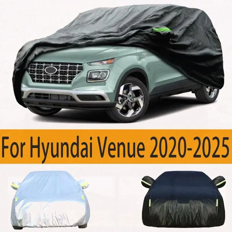 

For Fit for Hyundai Venue 2020 2025 Waterproof All Weather Protection for Automobiles Rain Snow Sun Indoor Outdoor Car Covers