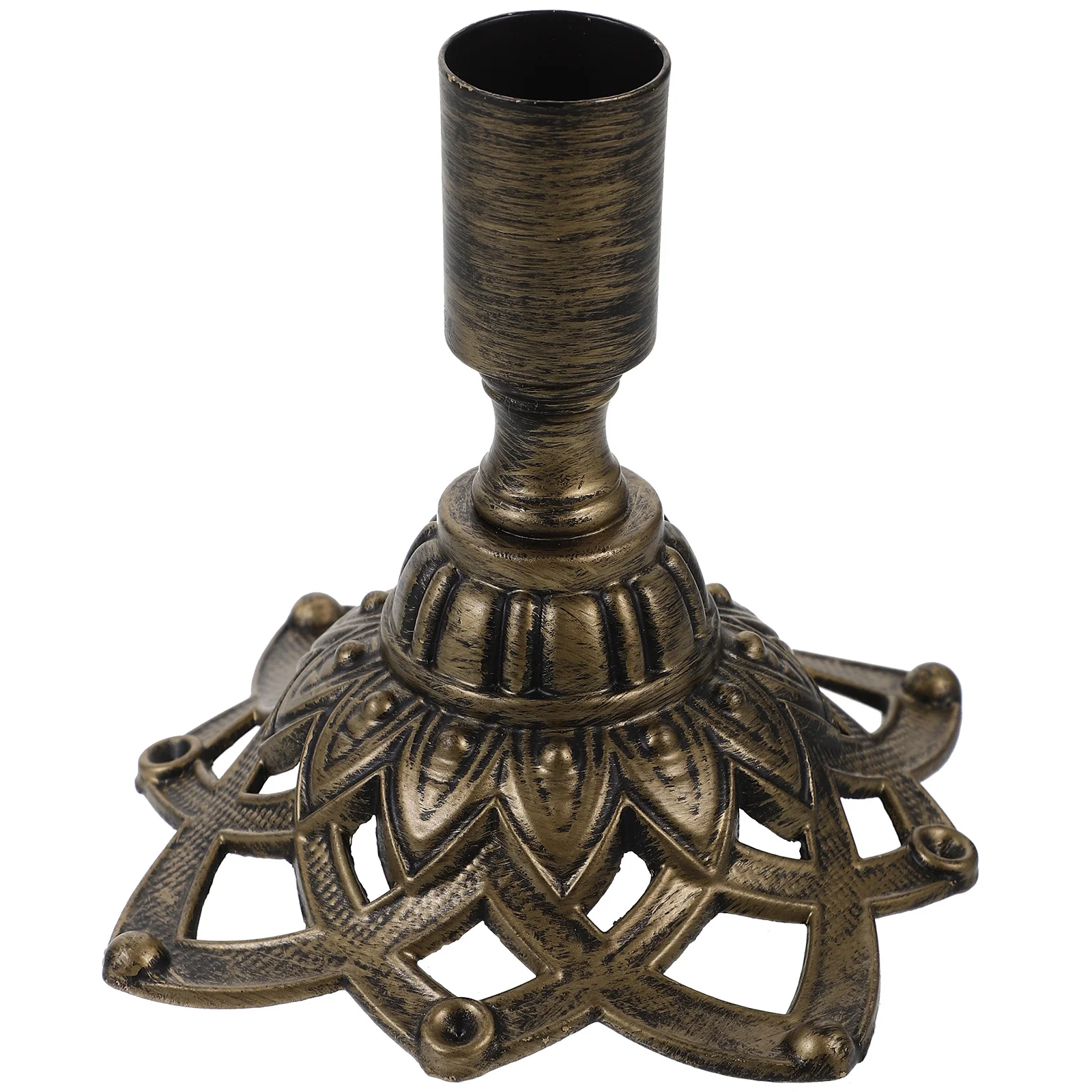 

European Style Candlestick Tabletop Taper Pillar Holder For Wedding Christmas Party Vintage Iron Art Decorative