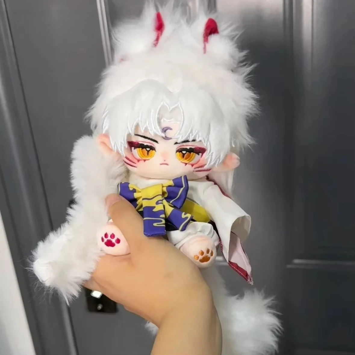Sesshoumaru atributos guapo lindo monstruo Anime muñeco peluche cuerpo dibujos animados vestir figuras  juguete  algodón
