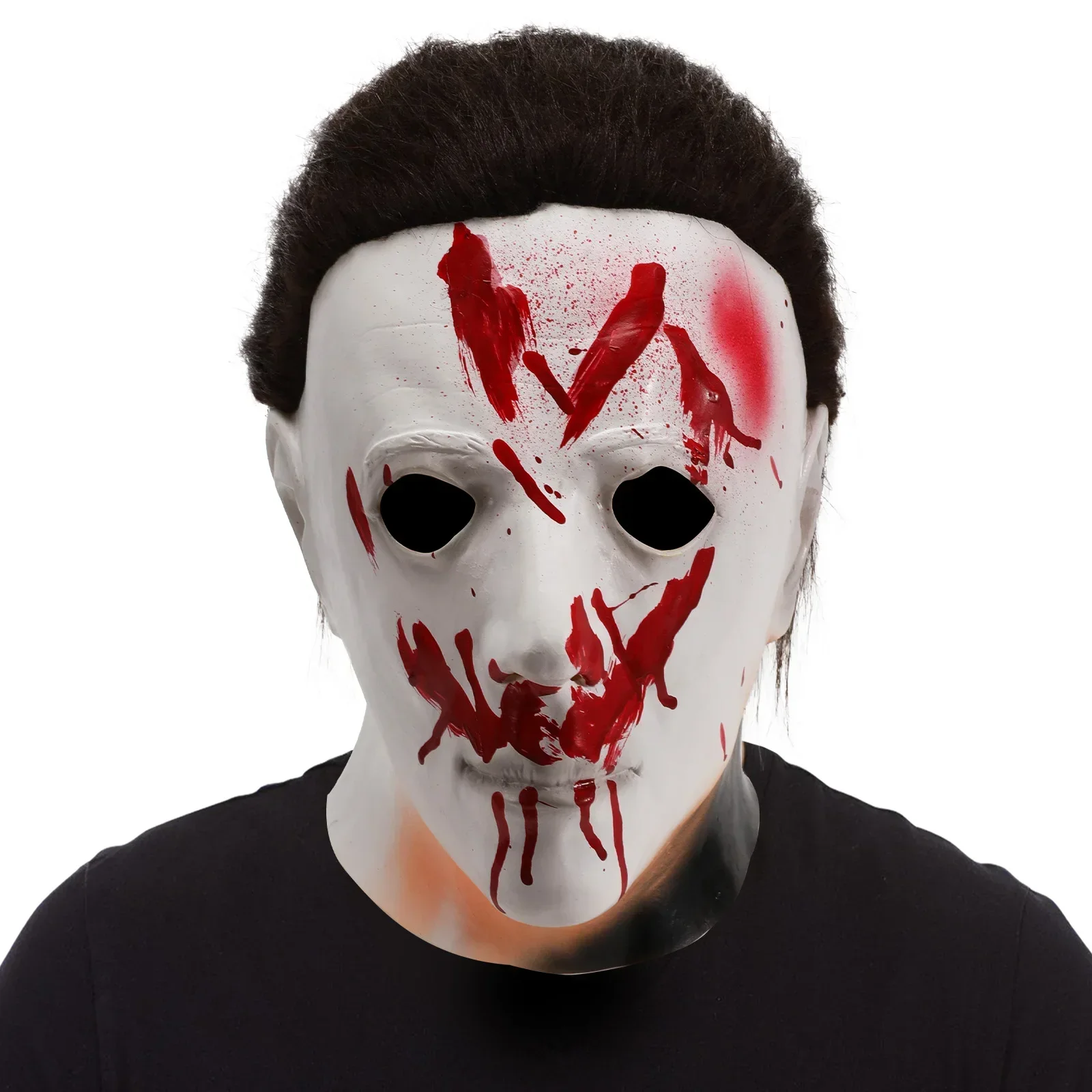 New Arrival Halloween 1978 Michael Myers Mask Horror Bloody Cosplay Costume Latex Masks Halloween Props Adult White High Quality