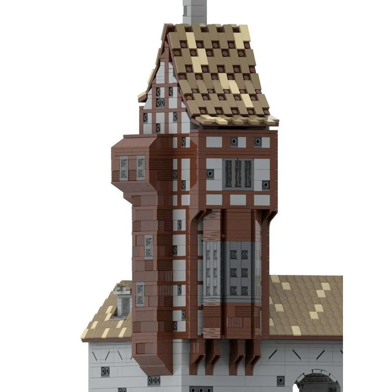 3146 قطعة MOC جسر القرون الوسطى منزل قلعة نموذج بناء هدية الكريسماس كتل العمارة ألعاب إبداعية فكرة الطوب عيد ميلاد #4