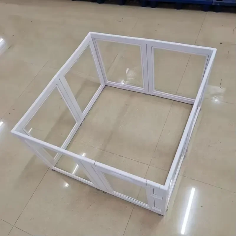 for Innovation Modern Design Indoor Acrylic Transparent Sustainable Portable Pet Playpen With Freely Combined Panels