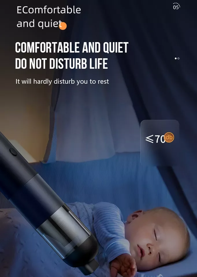 Aspirador de pó portátil sem fio doméstico para carro, sucção forte, grande potência, máquina de aspirador de pó para carro