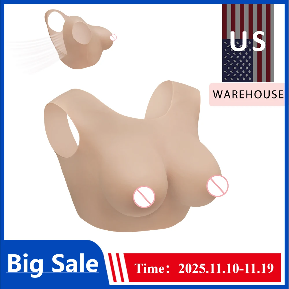 

CYOMI Silicone Fake Breast Forms Boobs Artifical Huge Chest for Crossdresser Transvestite Sissy Drag Queen Shemale Cosplay