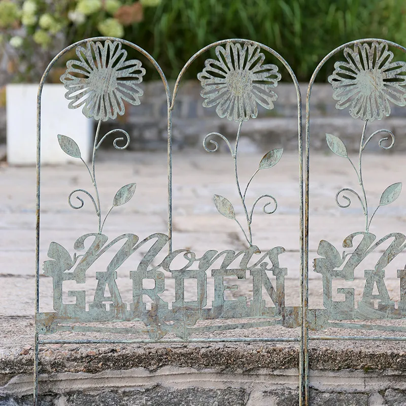 Flower climbing frame Iron fence Garden fence Climbing vine frame Iron cute decorative fence Green plant bracket