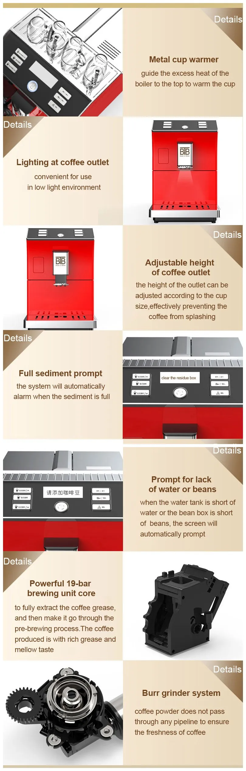 Hot Selling Commercial Automatic Espresso Coffee Machine For Home Use images - 6