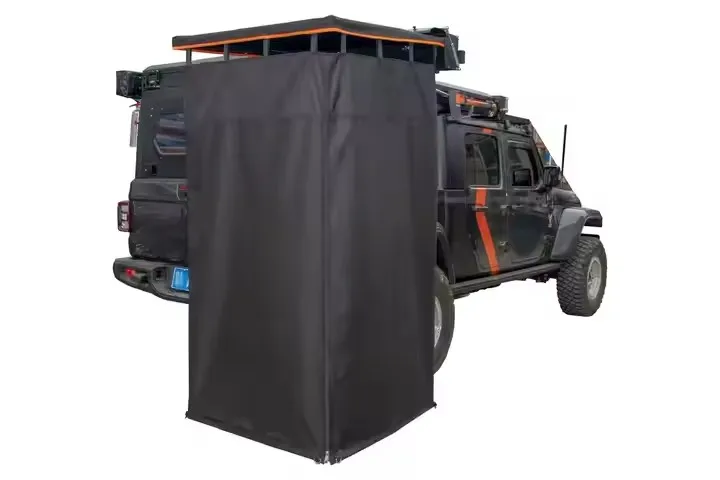 Car Side Double Aluminum Shell Box Bath Toilet Tent Car Side Shower Tent for Outdoor Camping