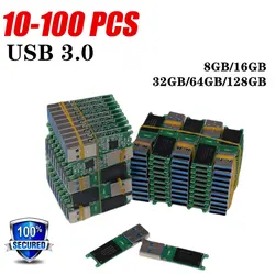 10-100pcs wholesale chip USB 3.0 Flash Drive memory stick 8GB 16GB 32GB 64GB 128GB USB U disk semi-finished PCB plate pendrive