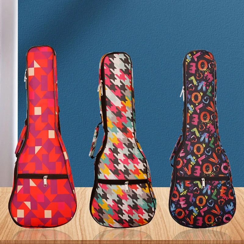 

Quality 21 Inch Portable Ukulele Bag 10Mm Sponge Soft Case Gig Ukulele Mini Guitar Waterproof Backpack