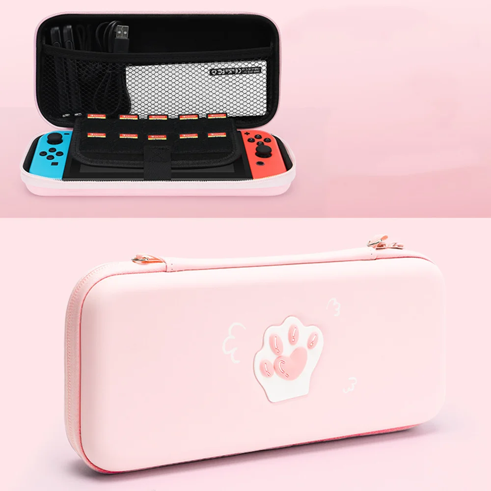 

Switch Storage Bag Compatible with Ns Switch Protection Case Cute Cat Claw Host Shell Cover Bag Switch Accessories