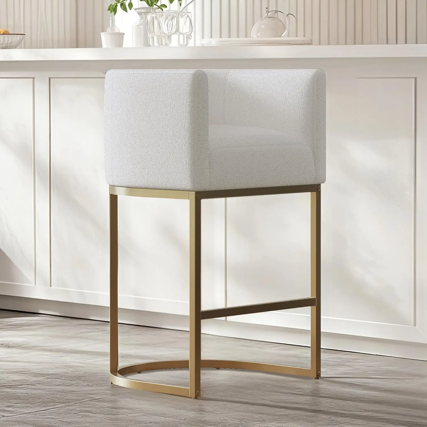 

Барные стулья 26 дюймов для кухонного острова, чехлы для барных стульев со спинками, стулья для острова, современные барные стулья с металлическими ножками, на заказ