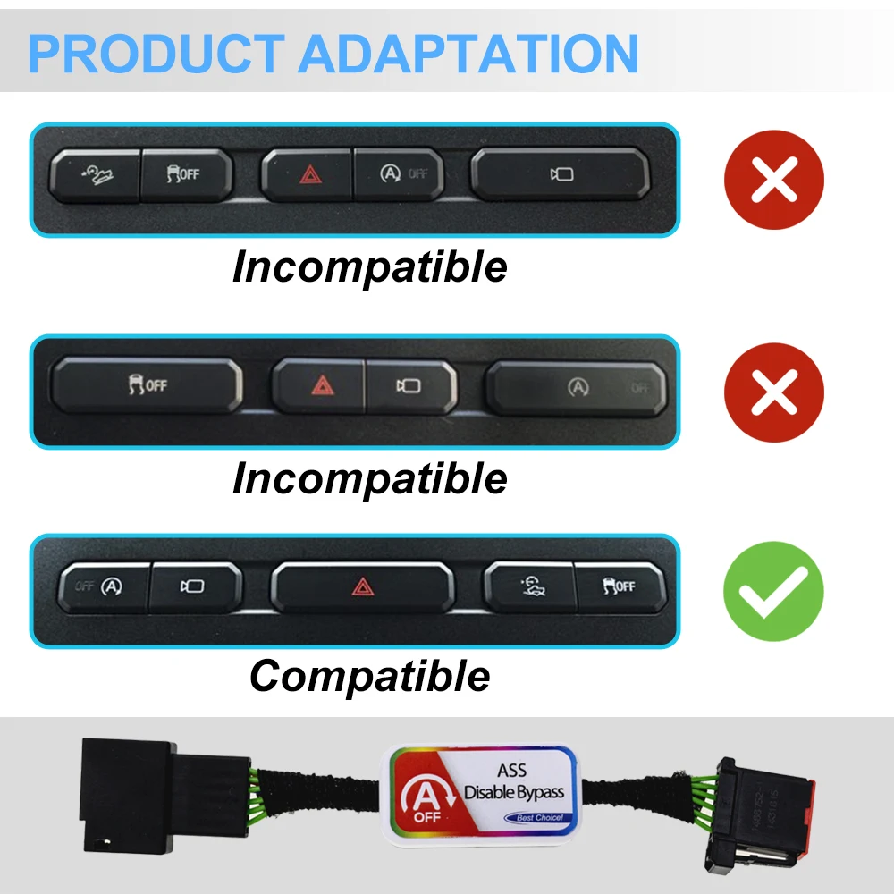 Fits For 2019 2020 Ford F-150/F-150 Raptor Auto Start Stop Engine System Disable/Delete/Eliminator Bypass Cable Device Harness