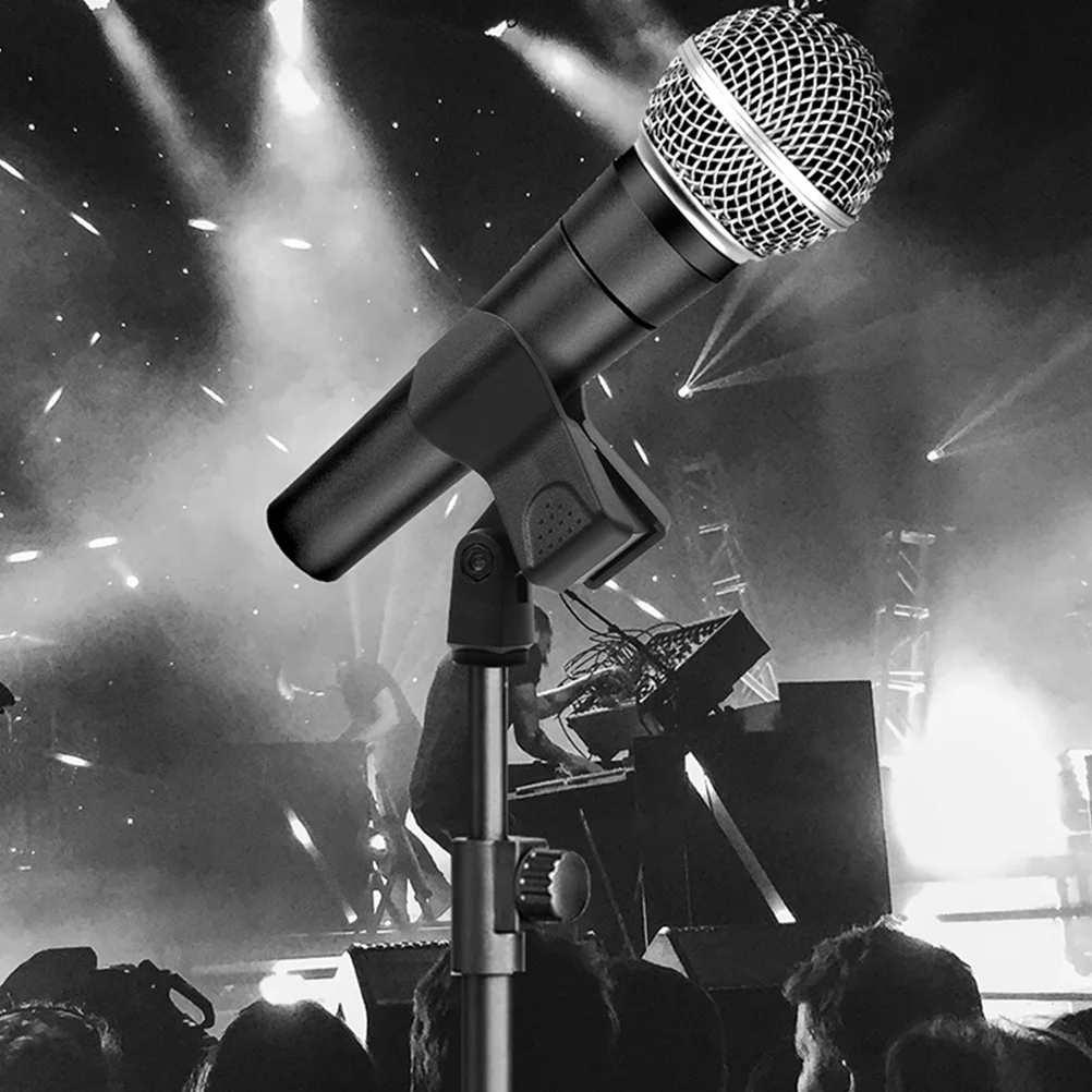 

10pcs Microphone Clip Holder Universal Mic Cable Clips For Desk Stand Live Streaming Meetings Durable Plastic Mic Holder Clamp