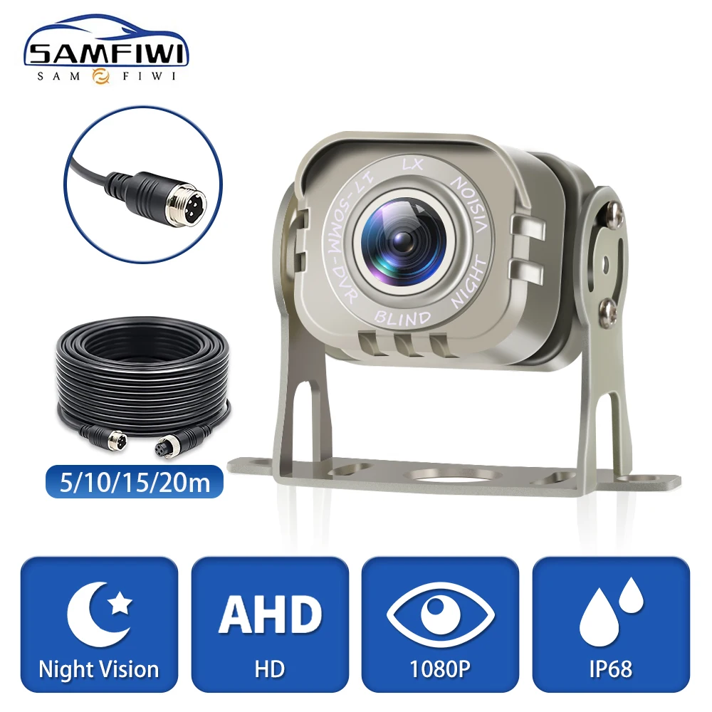 1080P AHD Rear View Reverse Cameras Starlight Night Vision Backup Camera Waterproof for Heavy Duty Truck Bus RV