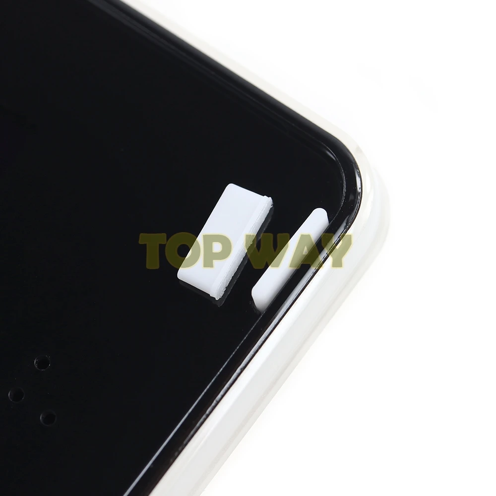 닌텐도 3DS 콘솔용 상단 스크린 전면 고무 발 커버, 하단 단추 후면 커버 고무, 3 세트