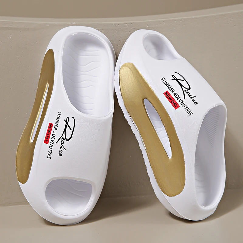 

Summer Beach Slippers Luxury 2026 New Men Slippers Women Shoes Brand Outdoor Indoor Eva Soft Flip Flops Male Anti-slip Shoes