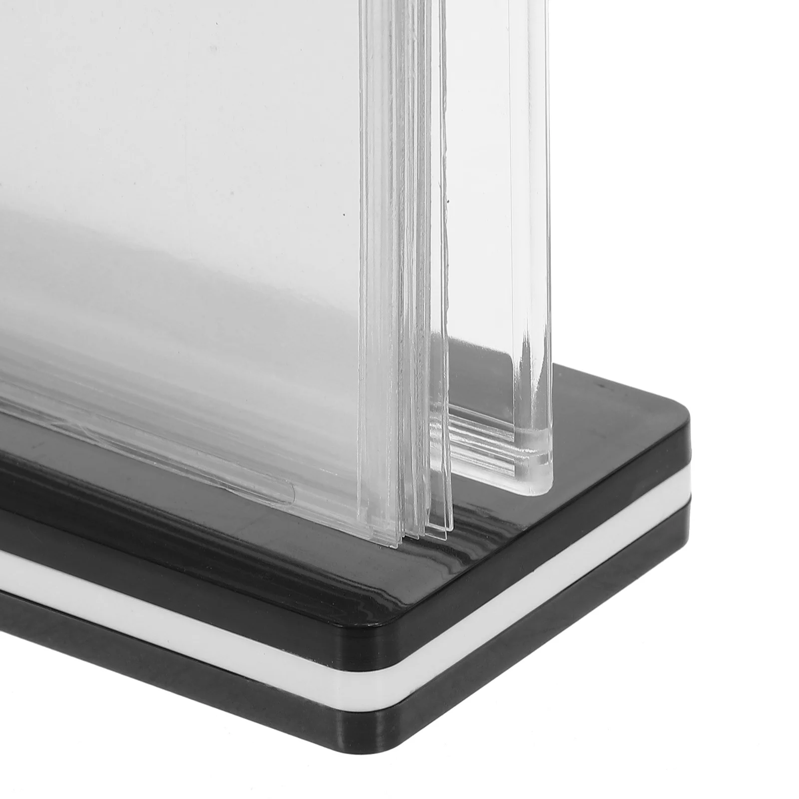 Menu Stand Holder A4 Size Flip Table Sign For Restaurants Cafes Bars Desk Organizer Double Sided Display Rack Portable