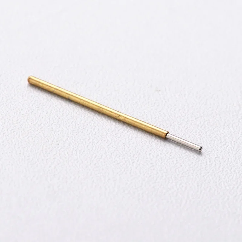 P50-J個の小さな丸い頭のスプリングテストピン,直径0.68mm,長さ16.35mm,pcb pogoピン,パッケージあたり100個