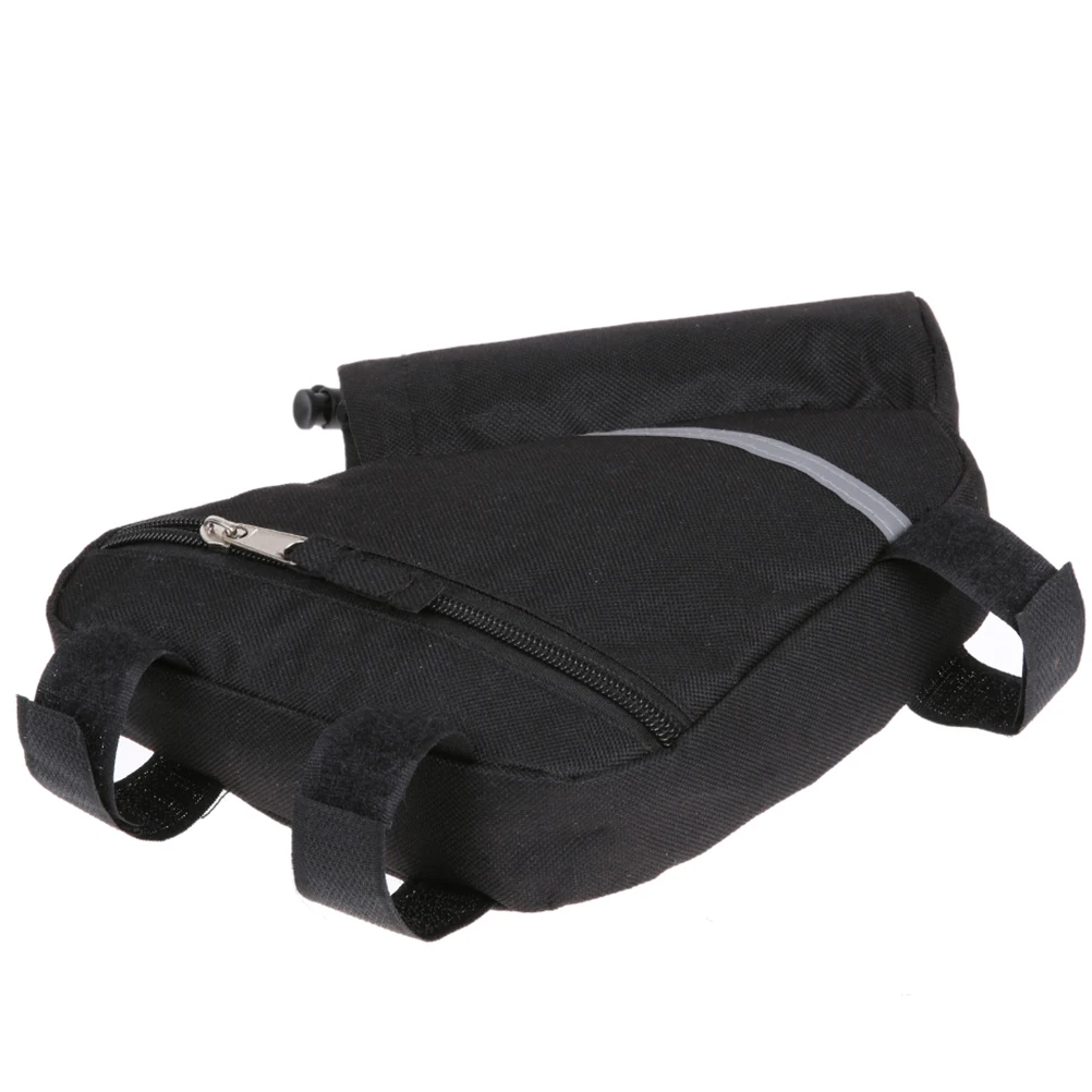 Bike Storage Bag Lightweight Waterproof Front Tube Frame Pouch for Cellphone Sunglasses Wallet Black Bike Storage Bag